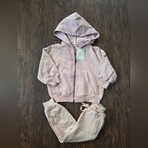 Cozy Blush Hoodie and Jogger Set for Kids